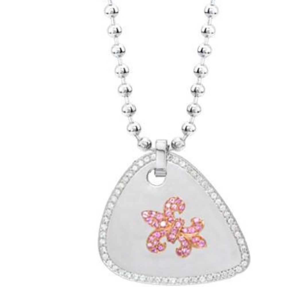 flawdeli 14CT Solid white Guitar pick necklace